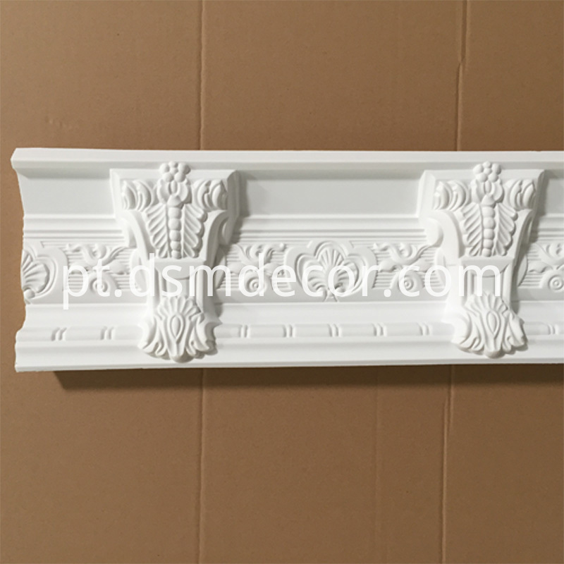 Cornija contemporânea em poliuretano Polyurethane Contemporary Cornice